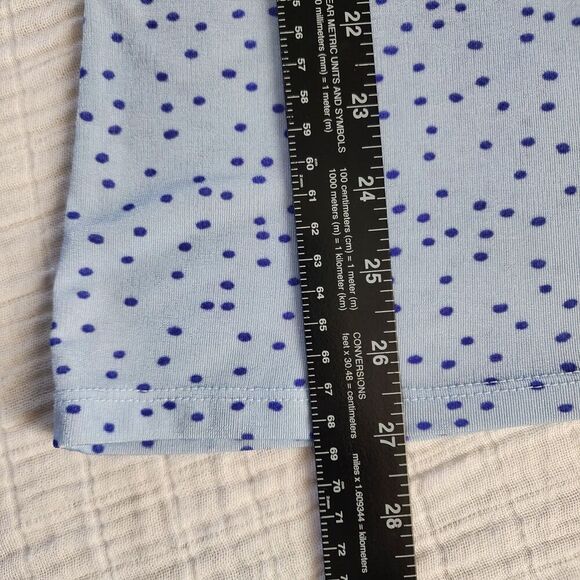 Jacklyn Smith Collection Dress Women XXL Blue Polka Dot Short Sleeve Casual - Picture 8 of 8